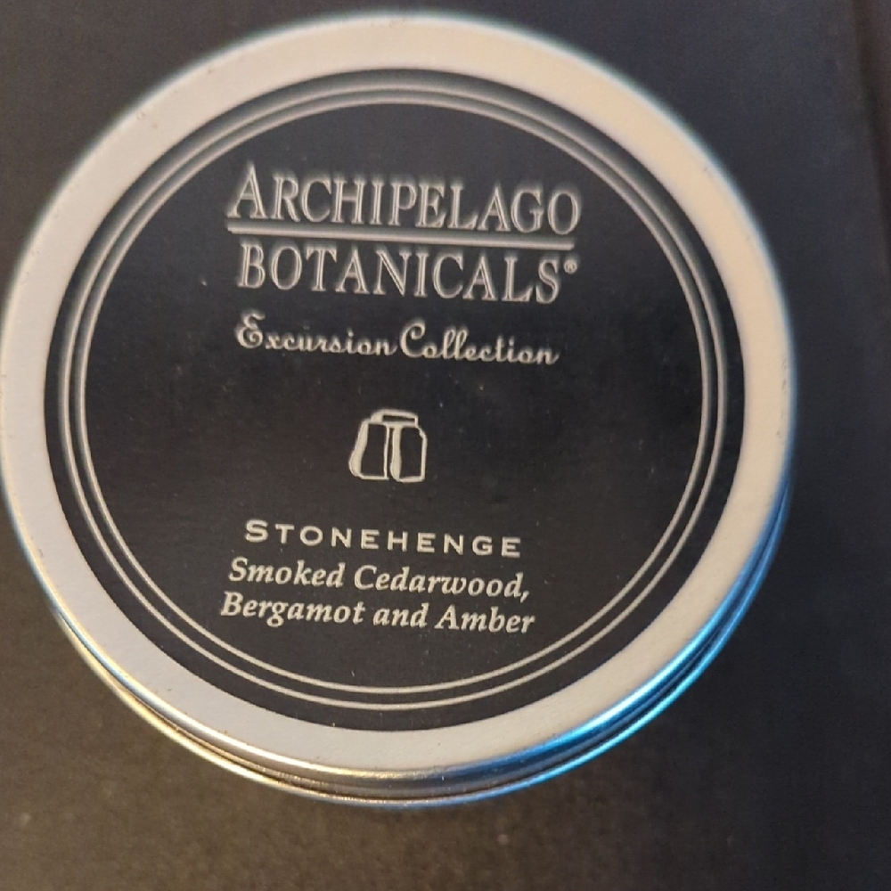 Archipelago Stonehenge Candle - Black and Silver